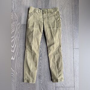 J. Crew Skinny Twill Utility Pants in Olive Green Size 27